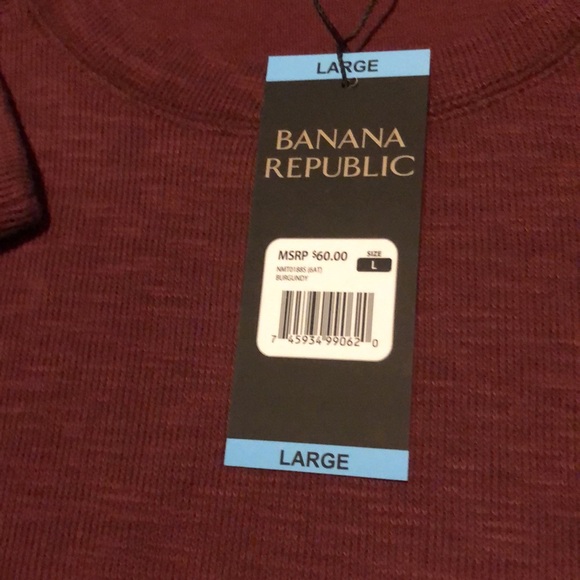 BRAND NEW BANANA REPUBLIC  MENS CREW KNIT SWEATER SIZE LARGE! NWT! - Picture 3 of 8